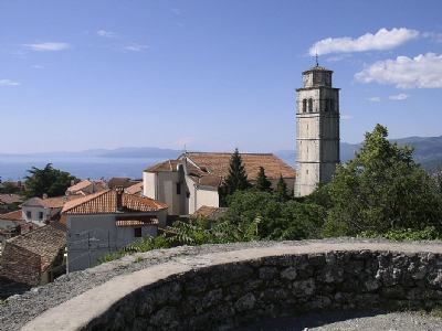 The view from Kastav on entire Opatija riviera